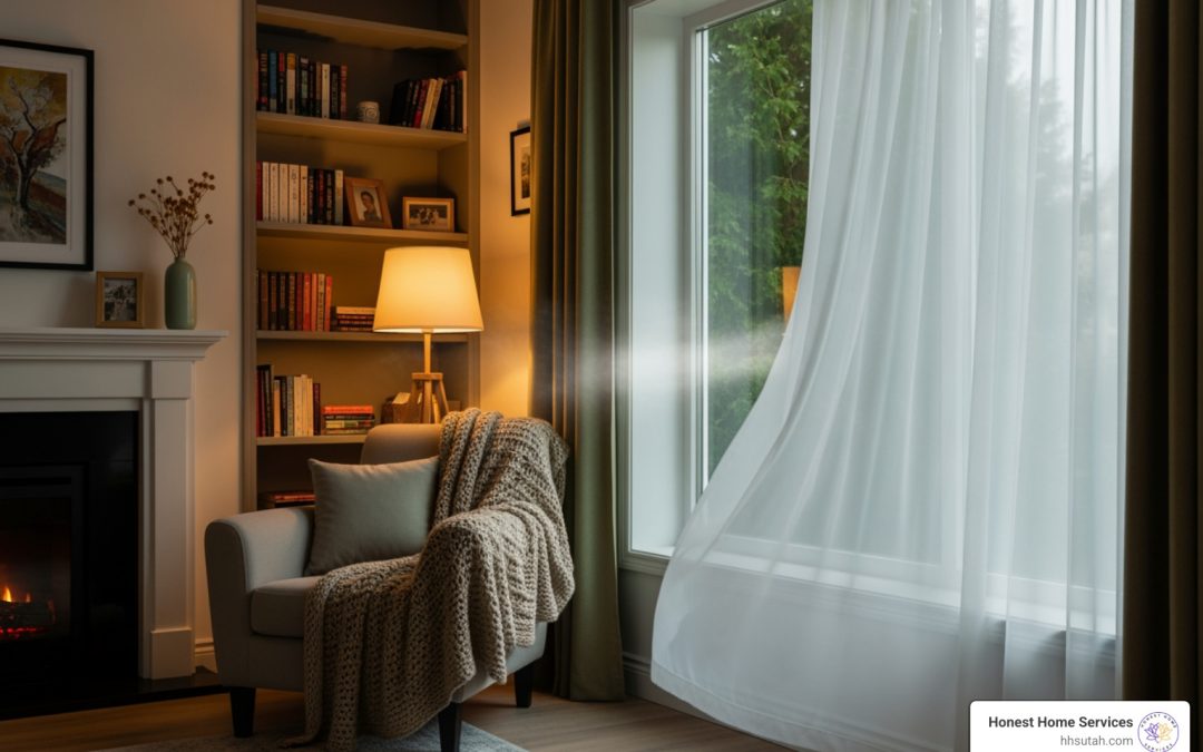 detect air leaks in house